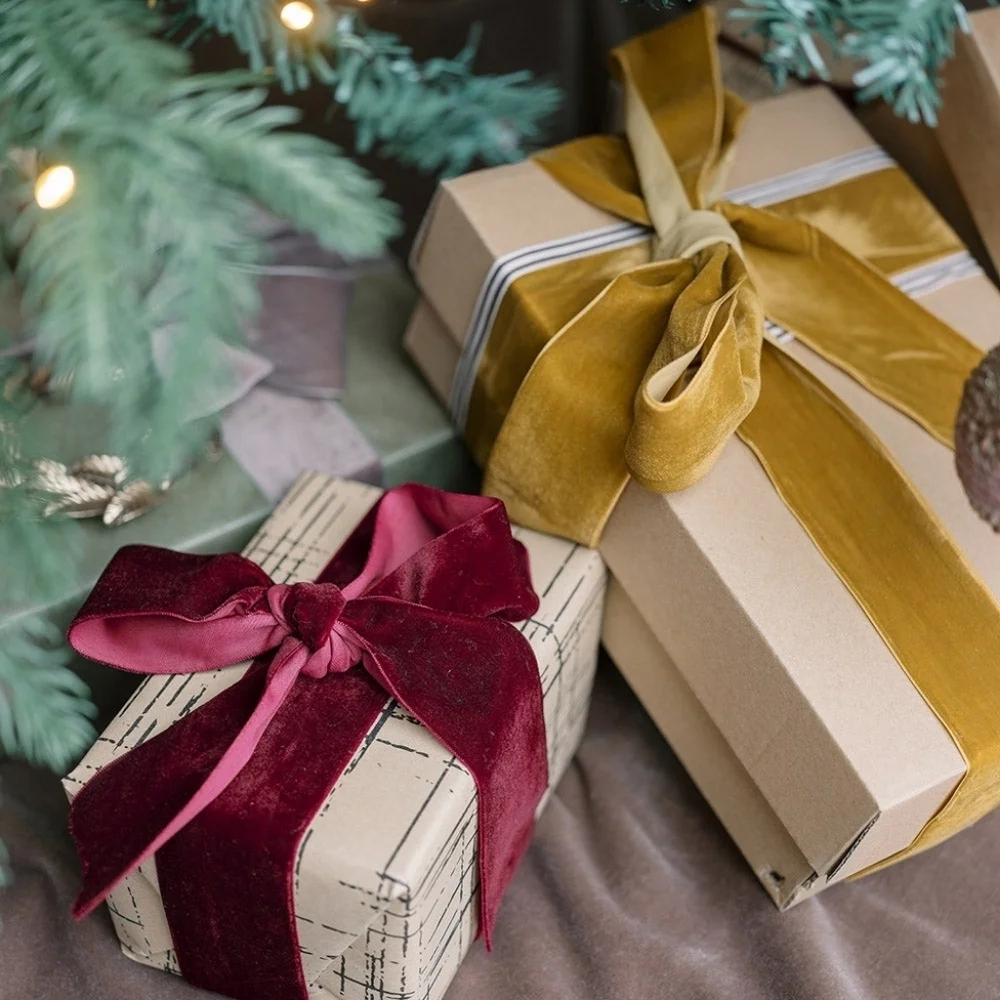 10 Random Ribbons For Wrapping Gifts New Or Used Holidays Chirstmas